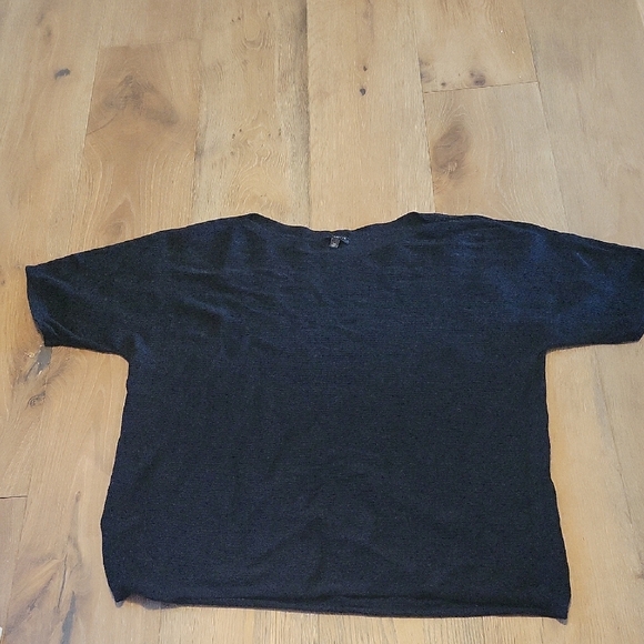 Talbots Plus Size 2x Black Ribbed Top - Picture 1 of 3